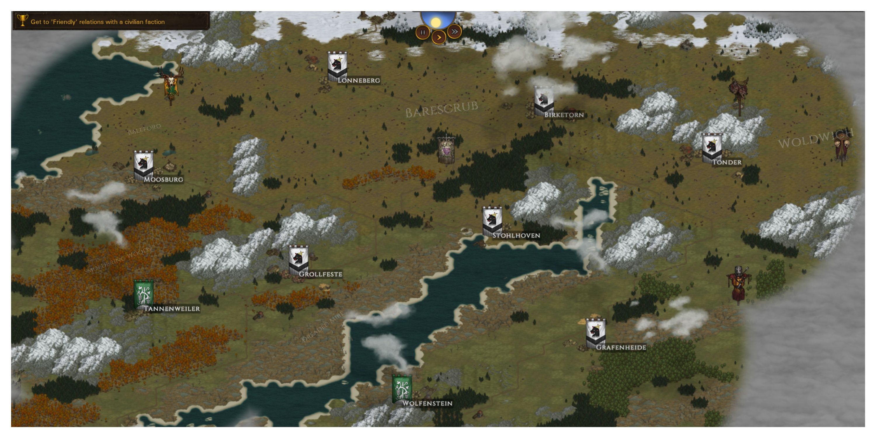 Battle Brothers - Steam Screenshot (Overworld Map)