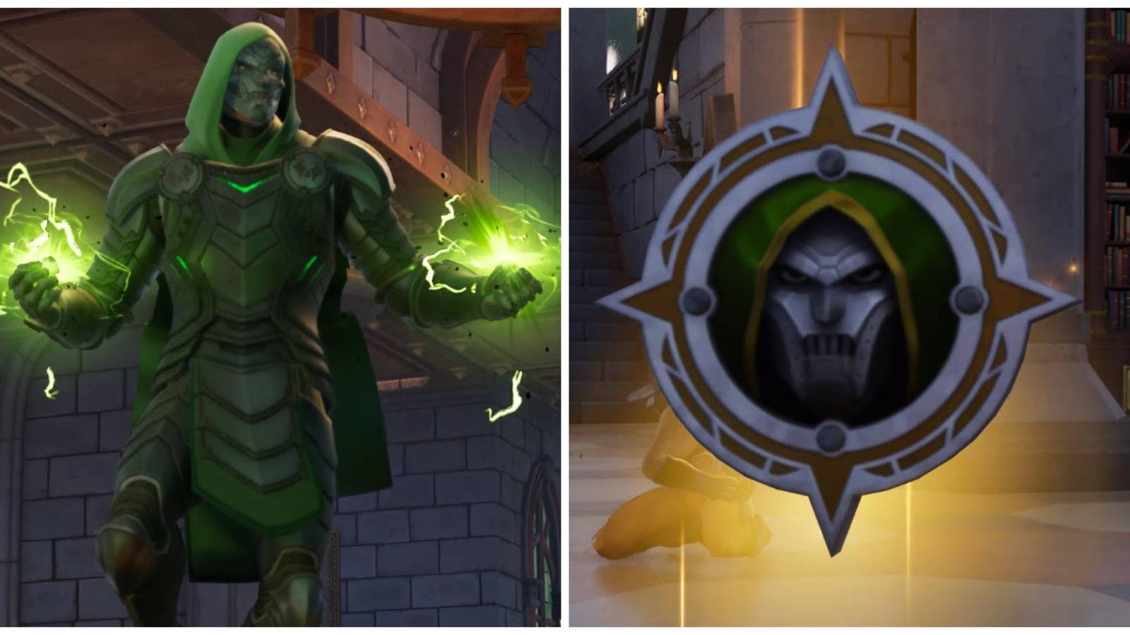 doctor doom using the arcane gaunelts, doombot siphon medallion