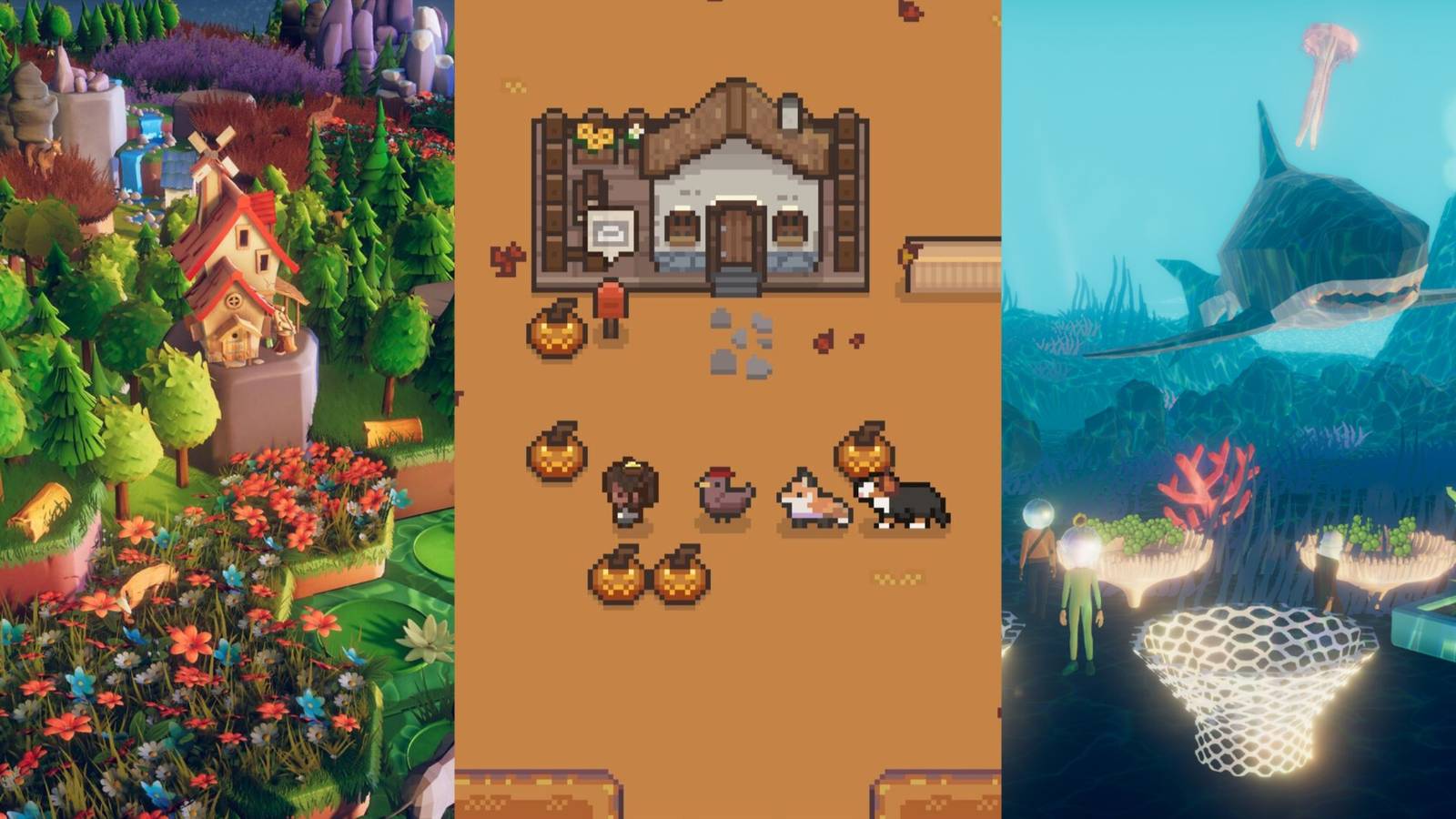 Preserve house tiles, Research Story autumn/fall farm, Havendock under the ocean shark