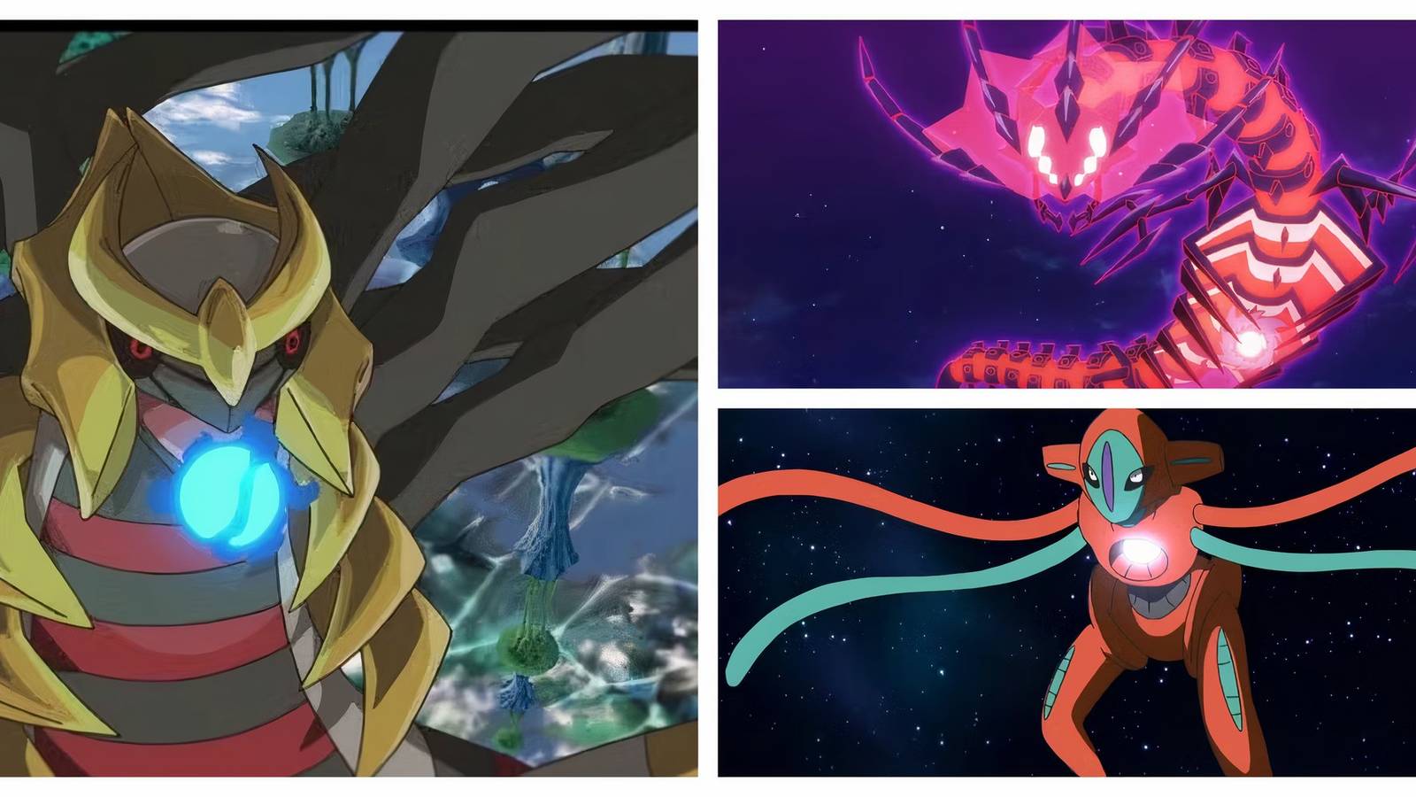 The best alien pokemon, Giratina, Deoxys and Eternatus 