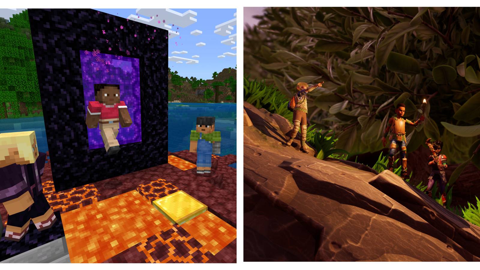 Minecraft and Grounded Co Op