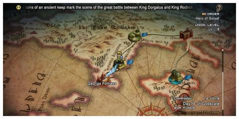 Tactics Ogre: Reborn map screen