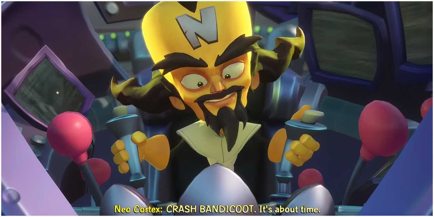 Dr Cortex saying the title