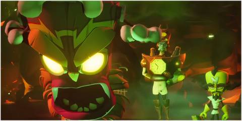 Uka Uka with N Tropy and Dr. Cortex