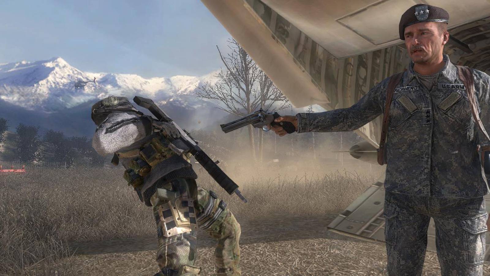 General Shepherd Shoots Ghost in Modern Warfare 2 Campaign Remastered