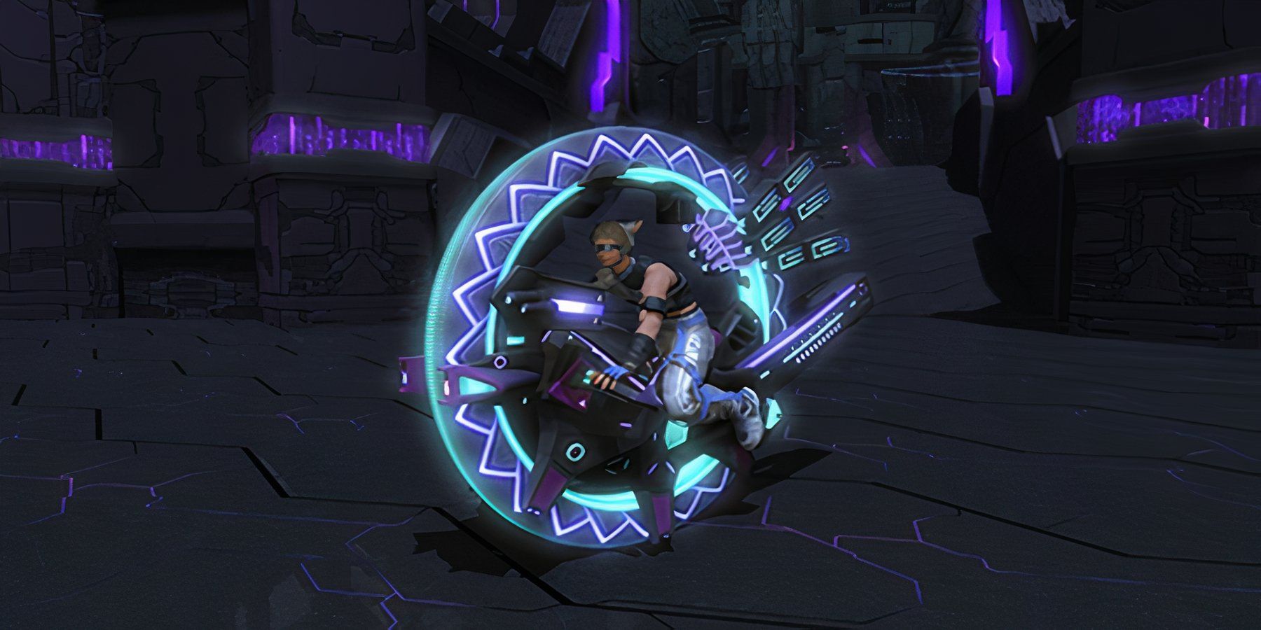 Monowheel S1 mount from The Arcadion raid tier in Final Fantasy 14