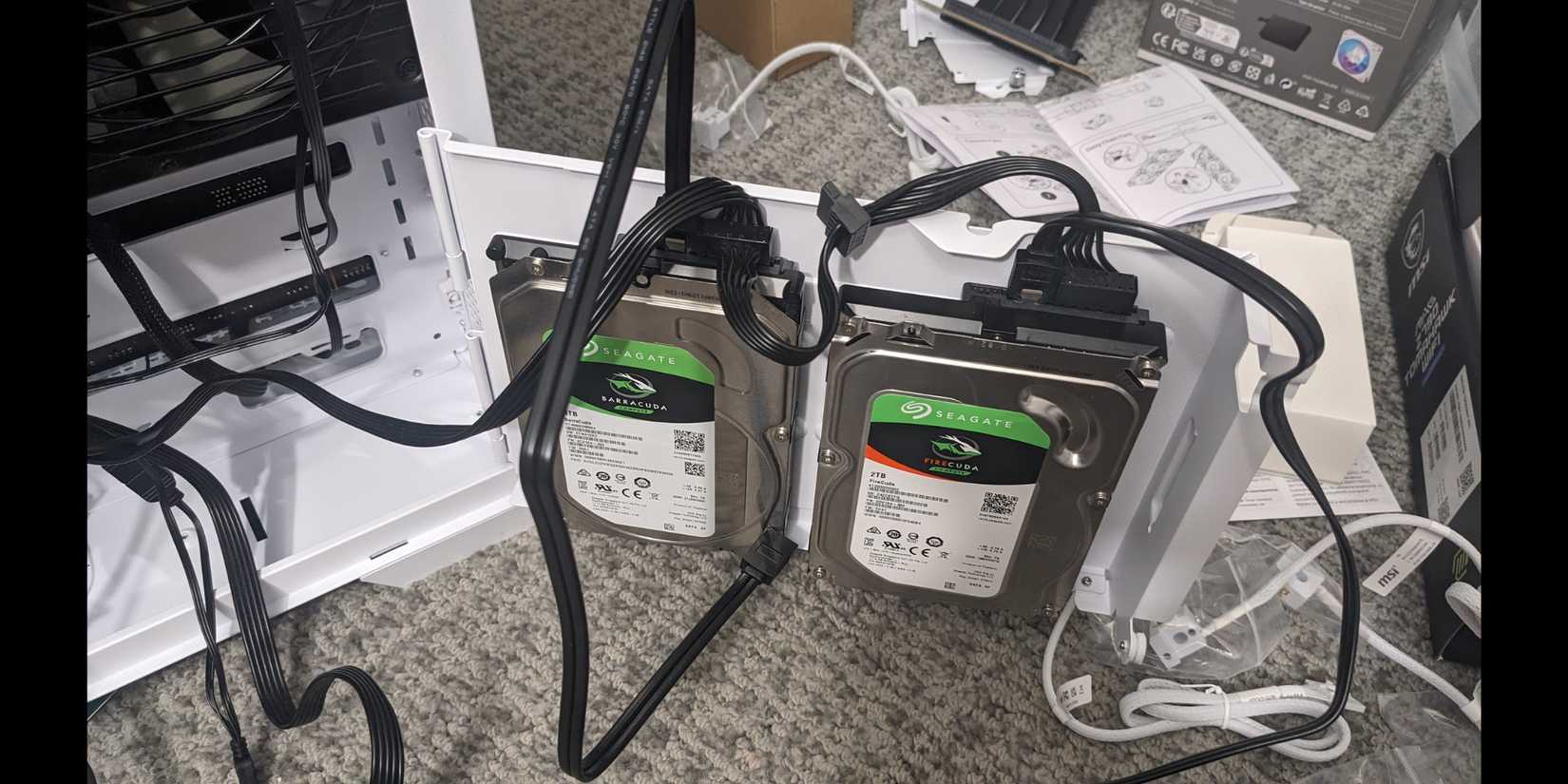 MSI MAG Pano 100L PZ Hard Drive Install