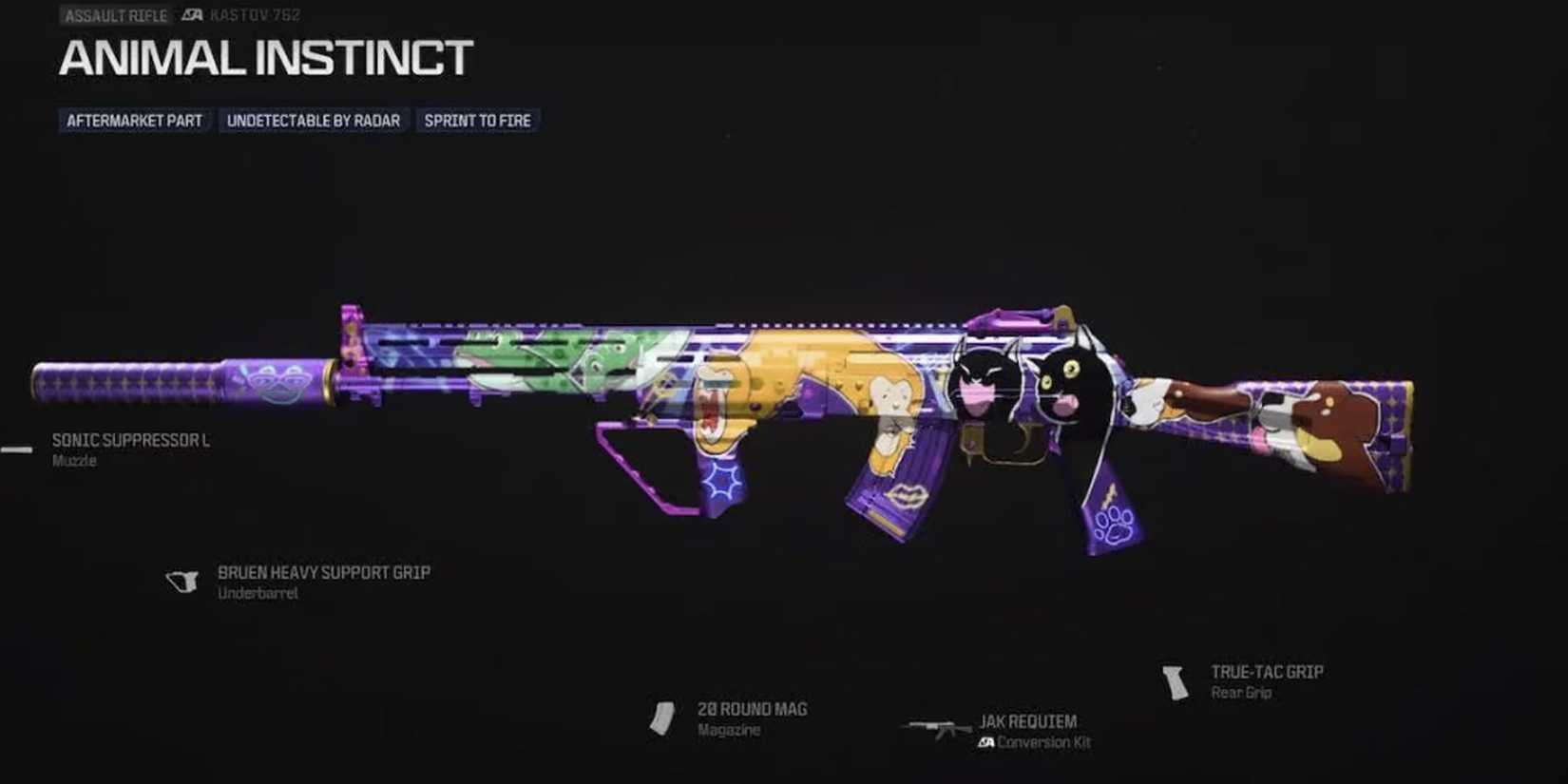 mw3 animal instinct blueprint