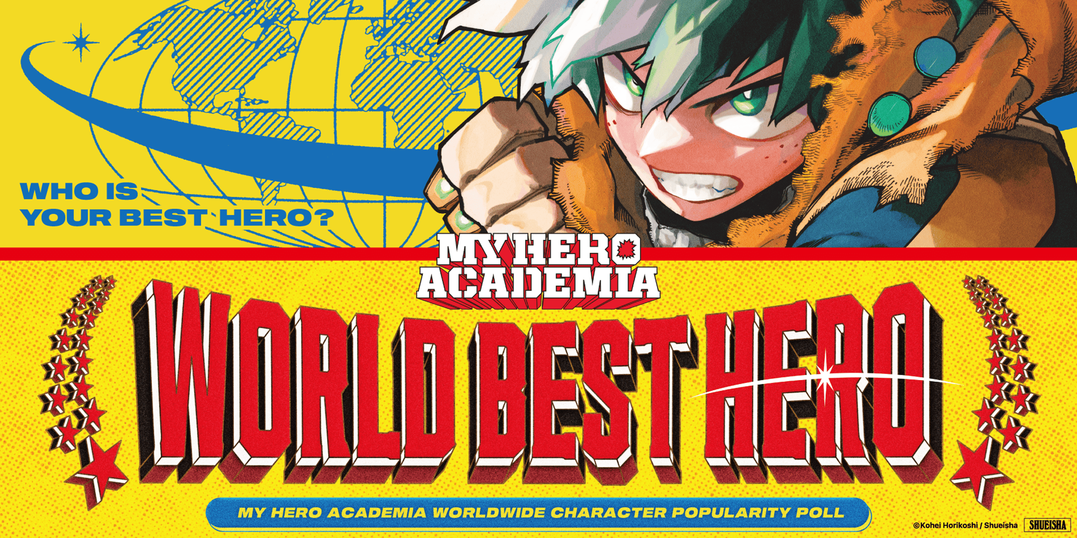 Выберите своего любимого героя в опросе «Лучший герой мира» в My Hero Academia World