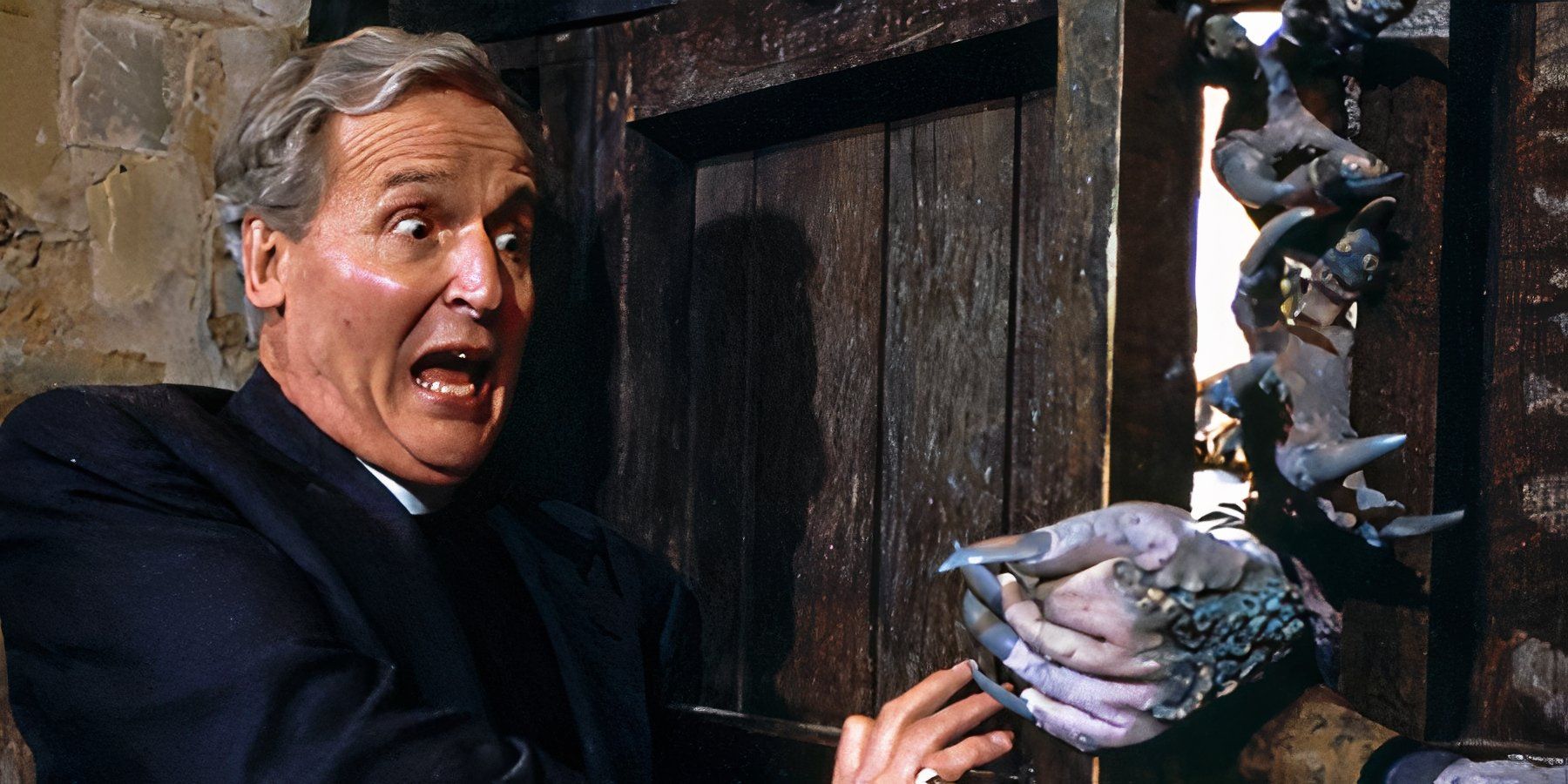 Nicholas Parsons attacked by Haemovores in The Curse of Fenric