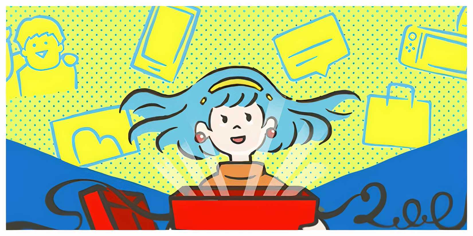 Amelia showcasing Nintendo Switch Update 2.0