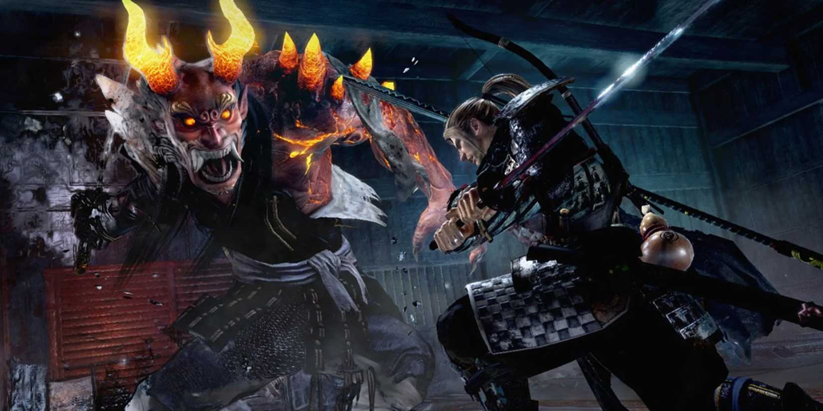 Nioh player fighting a yokai