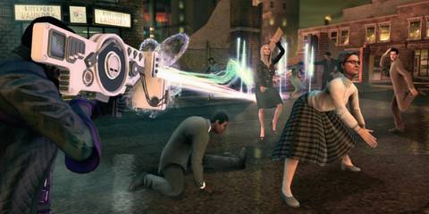 NPCs Dancing As A Result Of A Saints Row 4 Weapon
