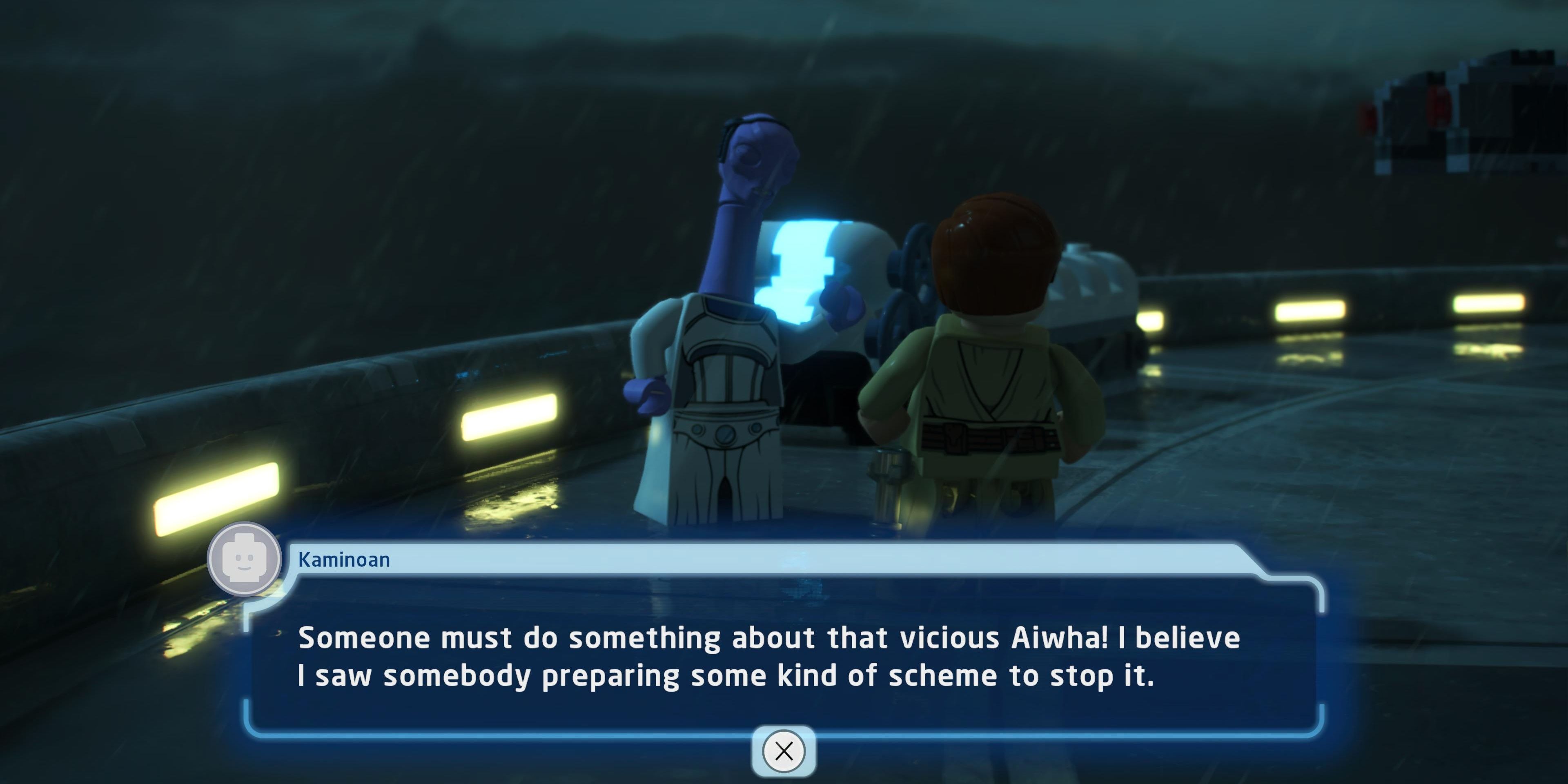 obi-wan talks to a kaminoan