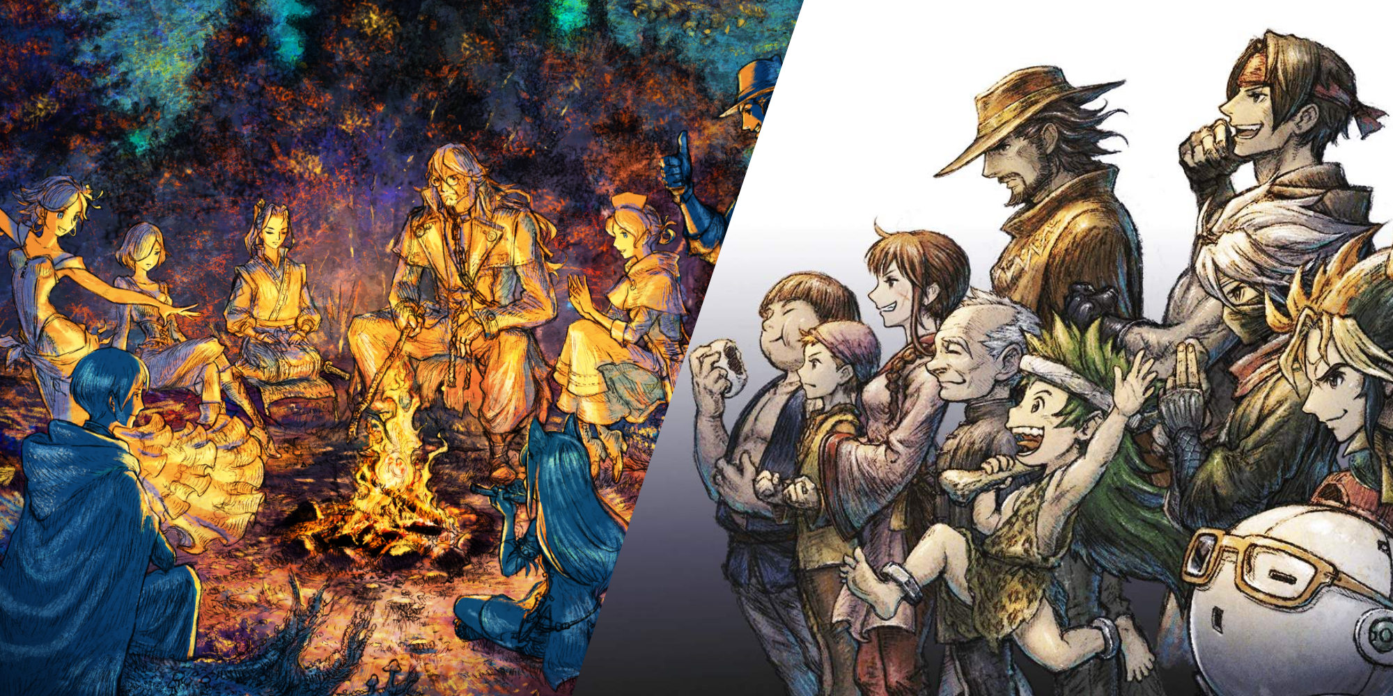 Octopath Traveler 1 and 2 Covers