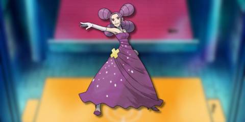 Official art of Fantina in the Hearthome Gym.