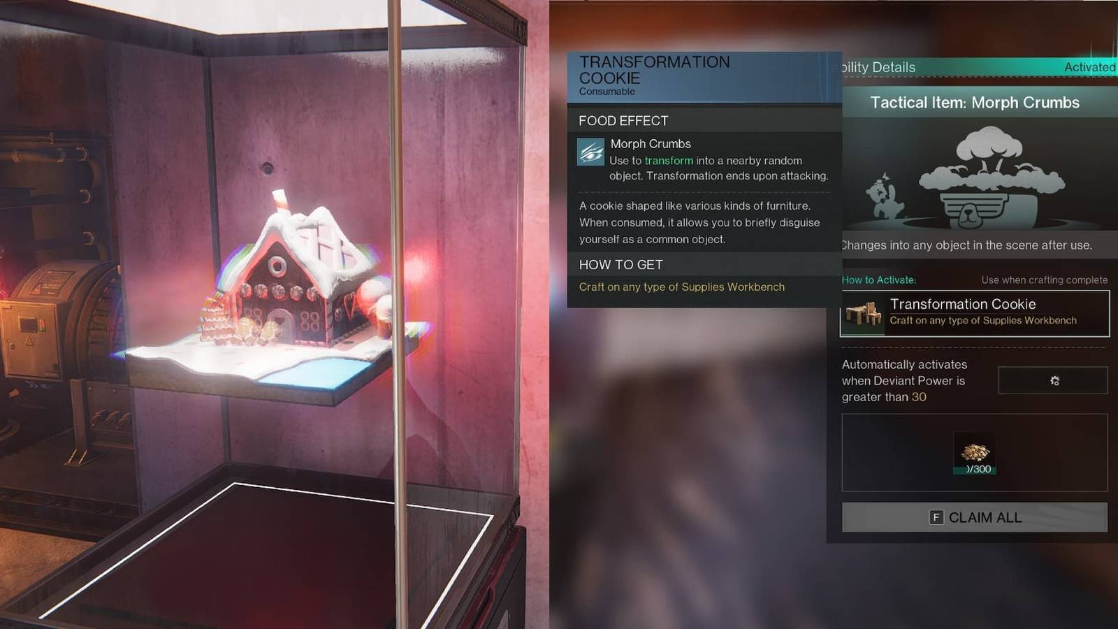 Gingerbread House and Transformation Cookies in Once Human 