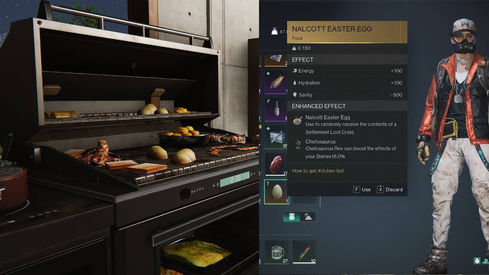 A Nalcott Easter Egg in the player inventory in Once Human