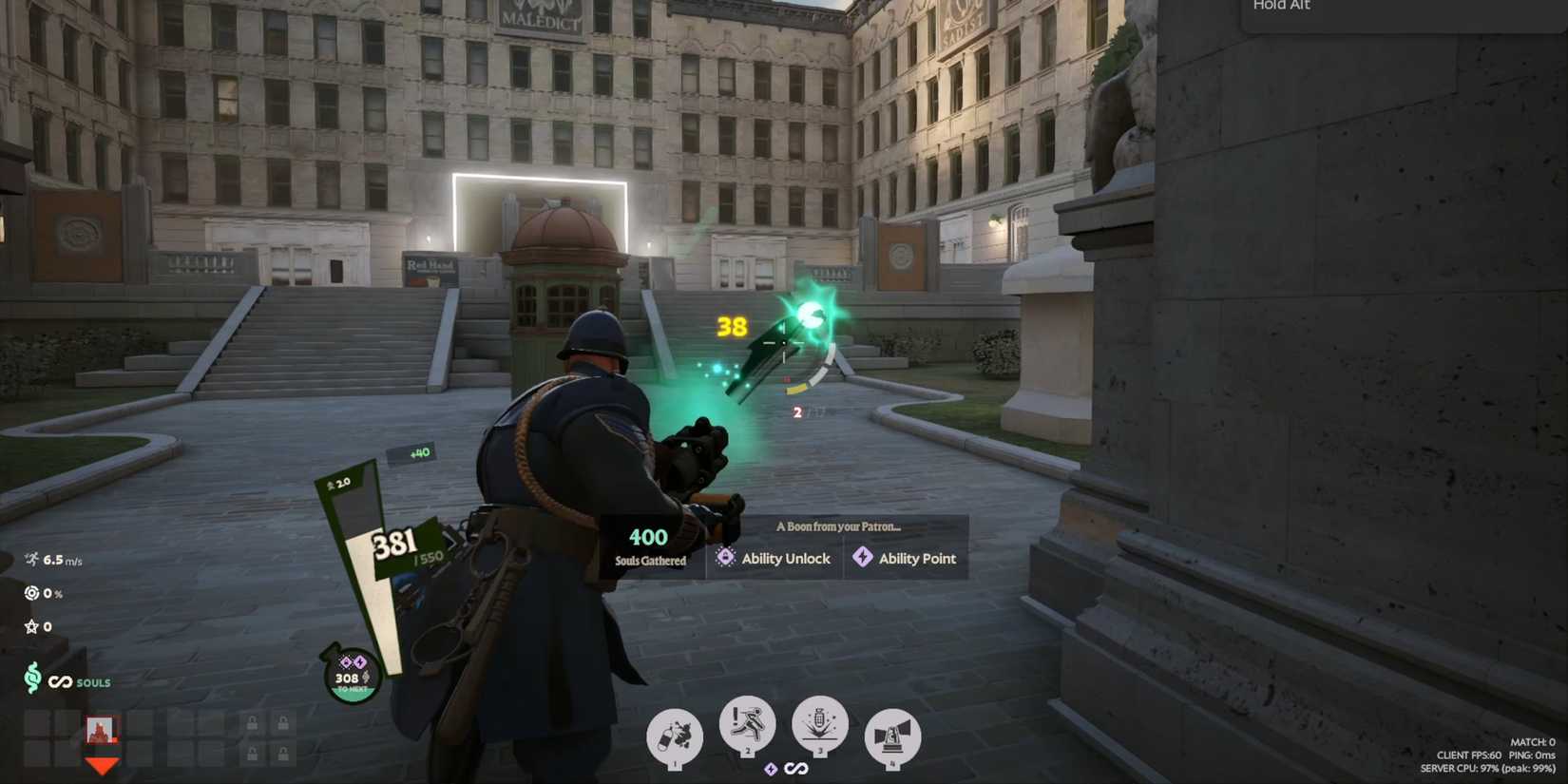 Orb from a minion in Deadlock