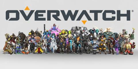 all of the heroes from the original overwatch in a lineup