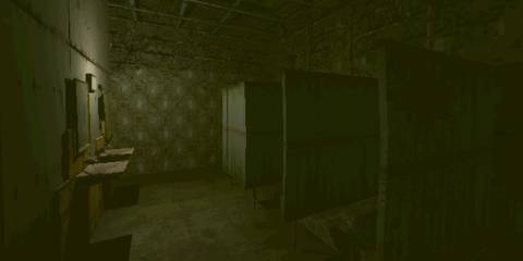 Inside the bathroom of a diner