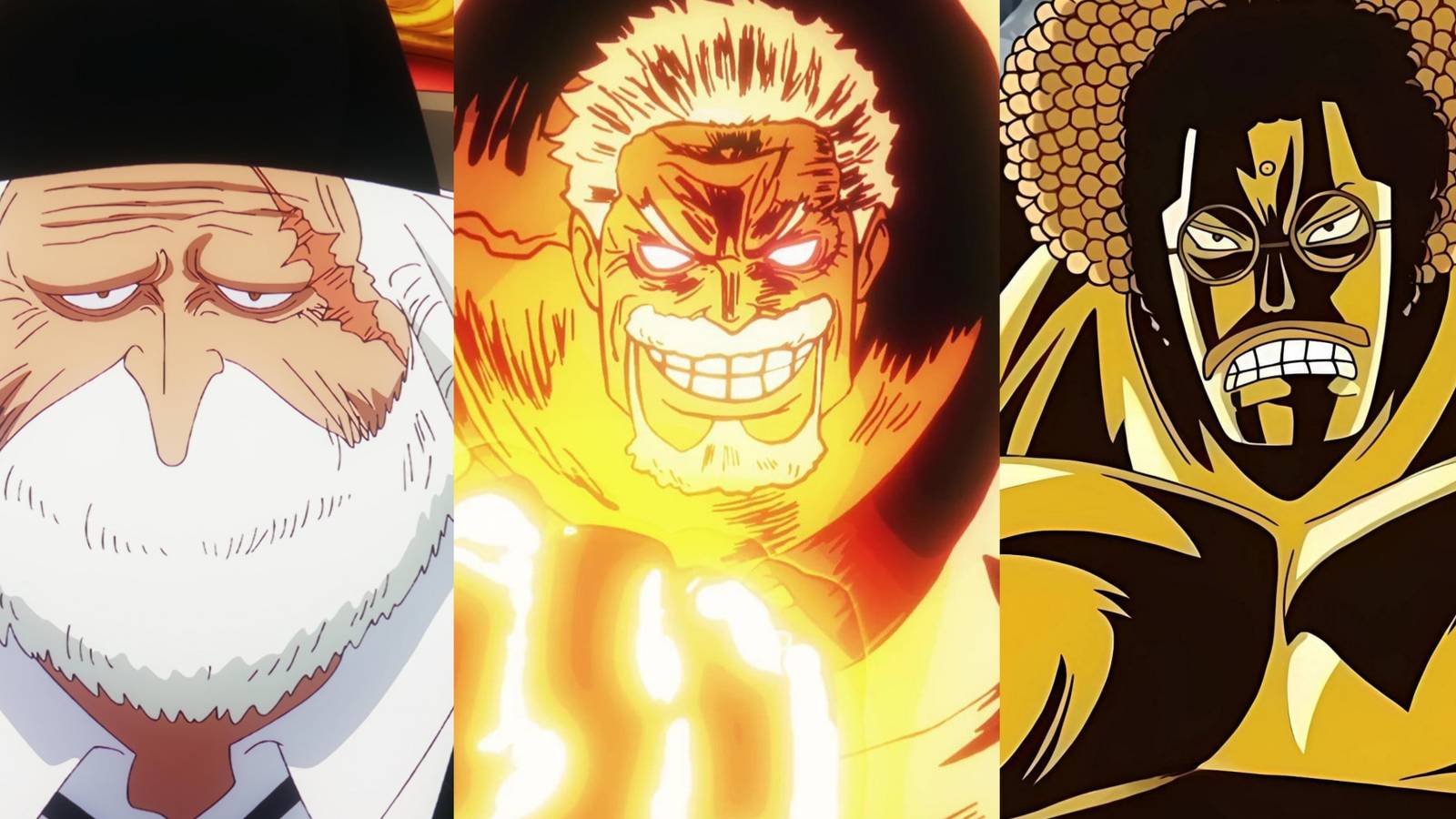 Featured One Piece: Strongest Old Characters, Ranked Garp Sengoku