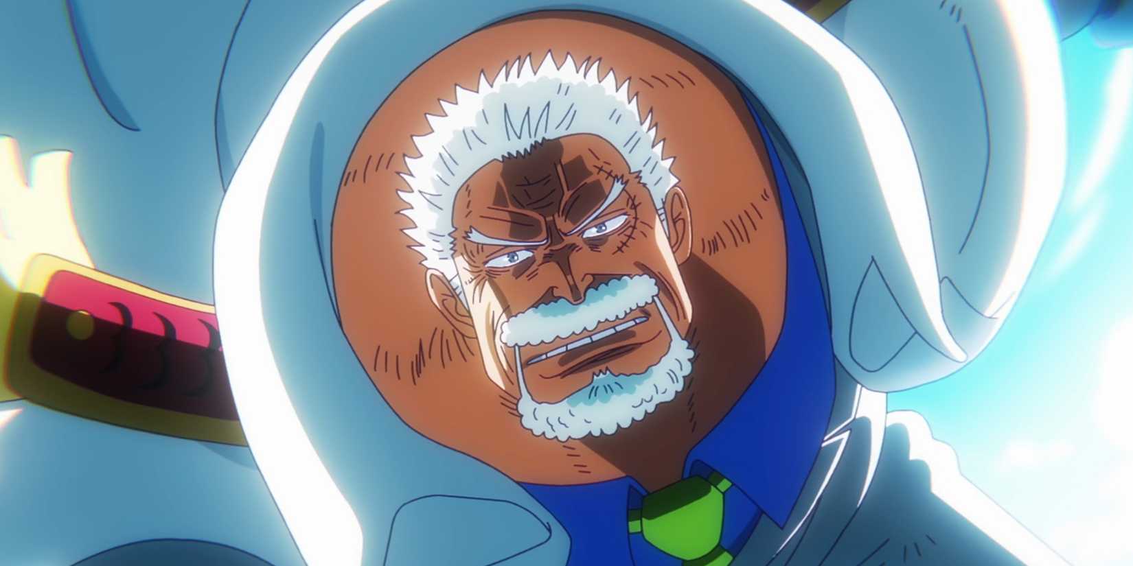 Monkey d Garp attacks Kuzan