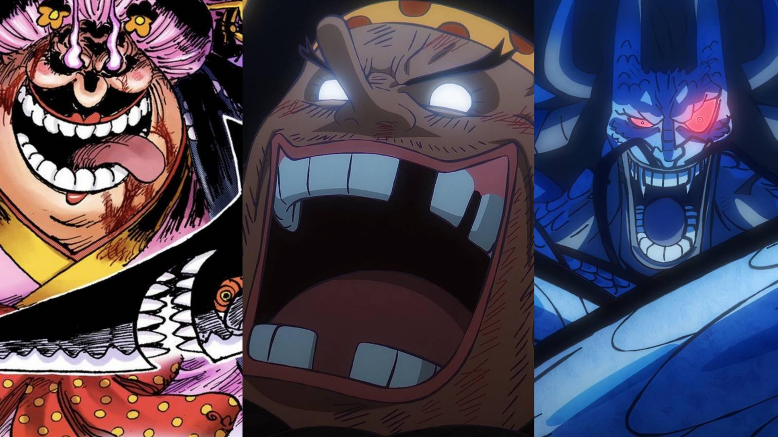 Featured One Piece: Worst Captains In The Series, Ranked Kaido Blackbeard Big Mom