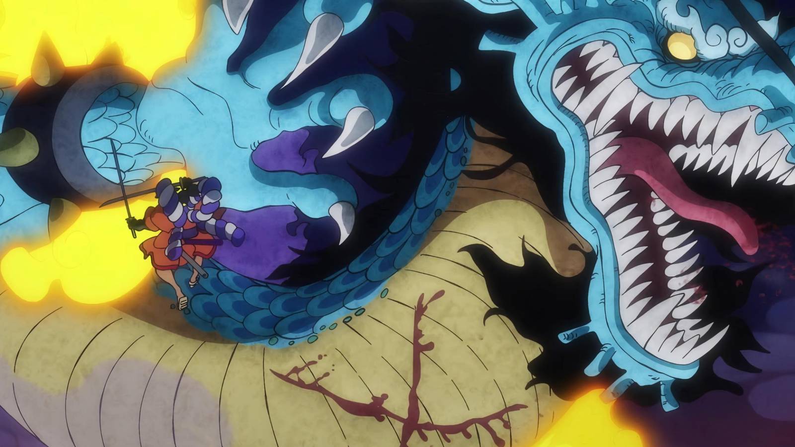 Kozuki Oden cuts Kaido