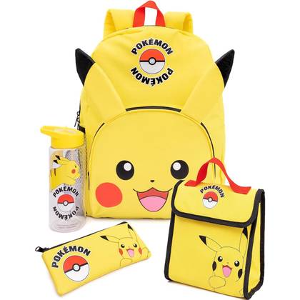 Pikachu 4-Piece Backpack Set