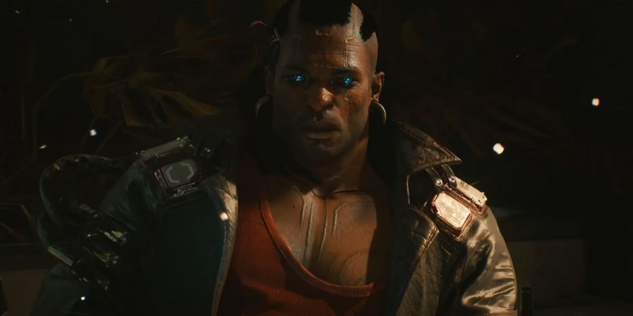 A powerful figure, Placide, member of the Voodoo Boys in Cyberpunk 2077