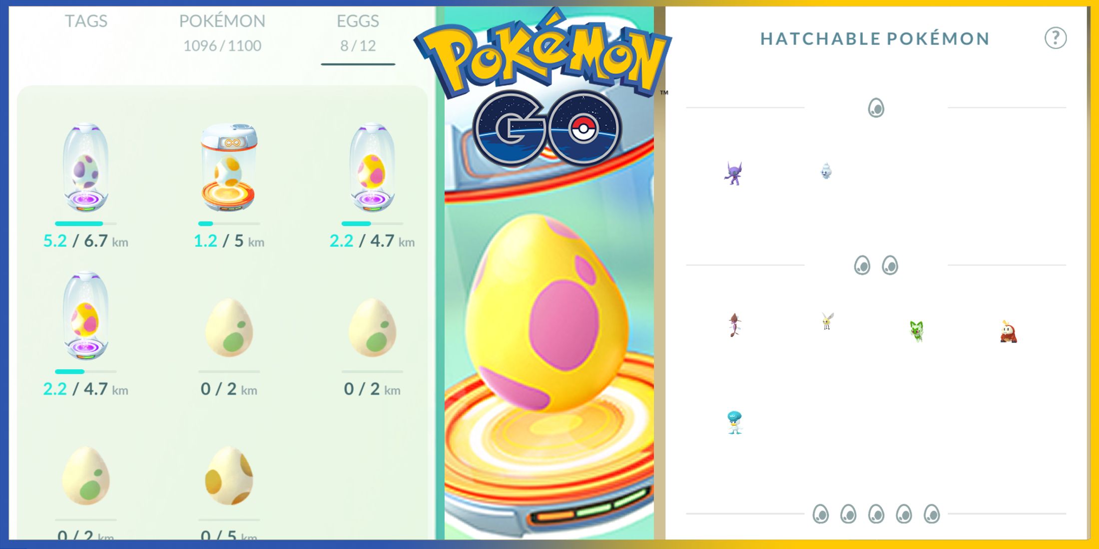 Pokemon GO: Egg Charts (August 2024)