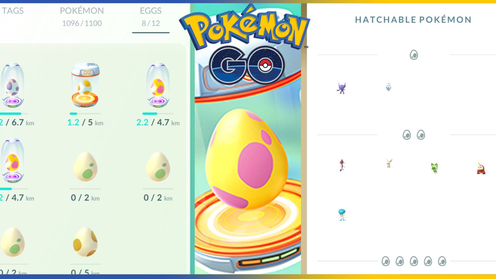 Pokemon GO Egg Charts (August 2024)