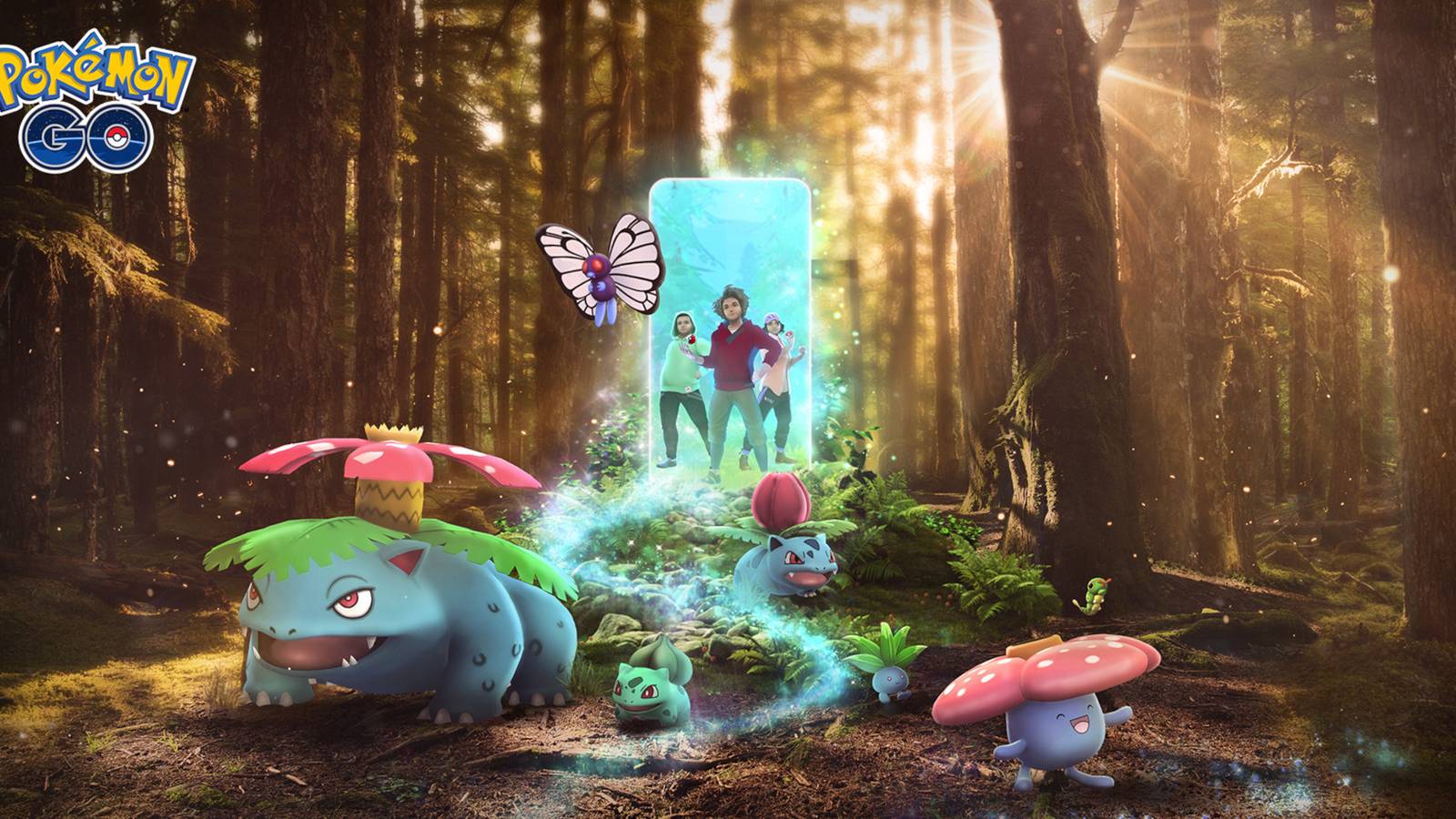 pokemon go exploring the woods