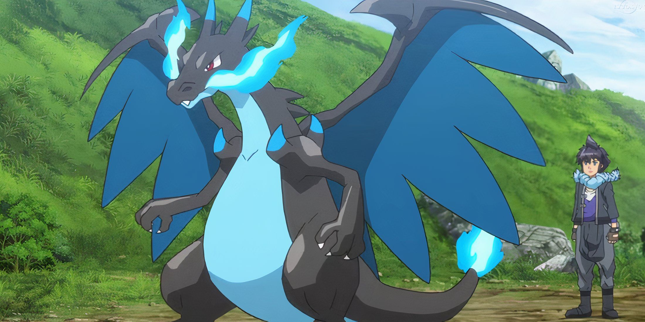 Pokemon Fan Creates Impressive Painting of Mega Charizard X