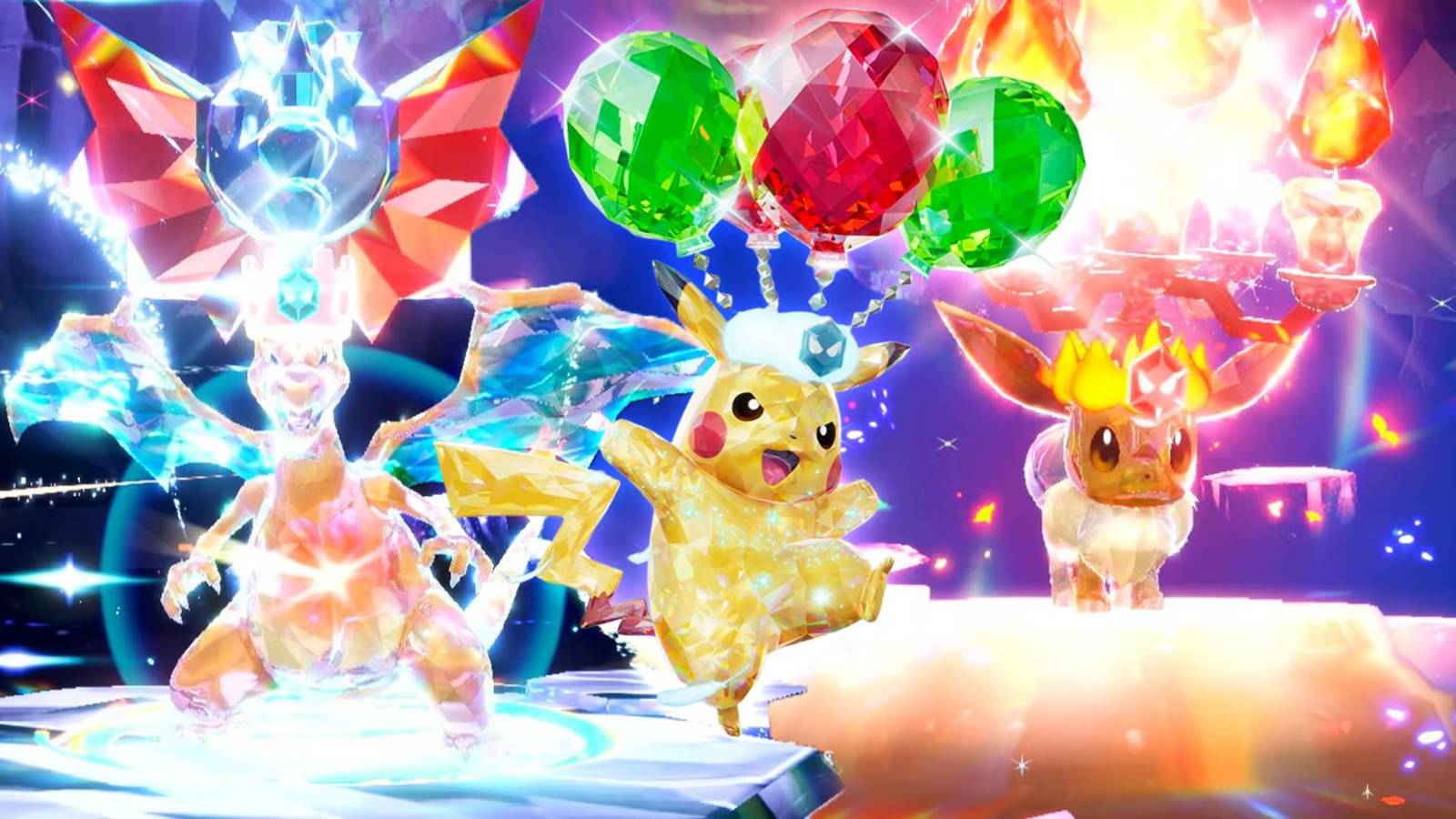 pokemon tcg surging sparks with pikachu, charizard, and eevee