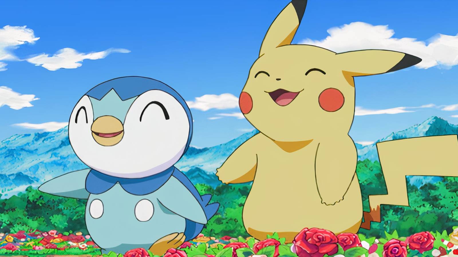 pikachu and piplup