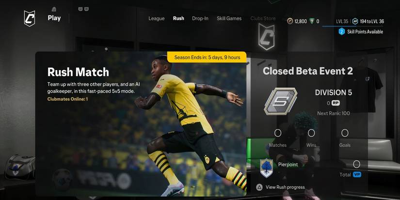 Pro Clubs gamemode Rush in EA Sports FC 25