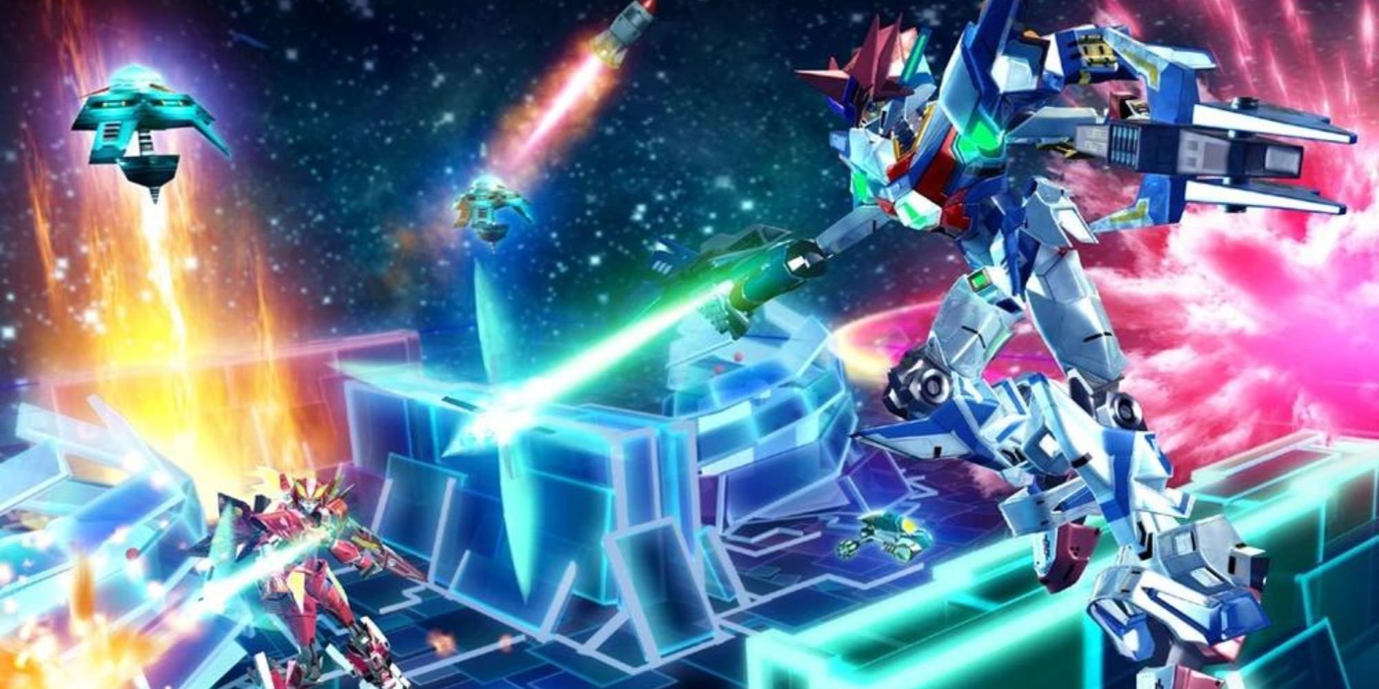 Promotional screenshot of Ray 01 fighting Red Milky Way.