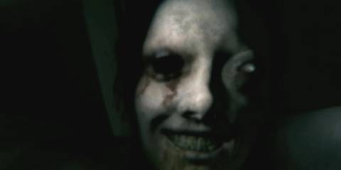 A close-up of a creepy face 