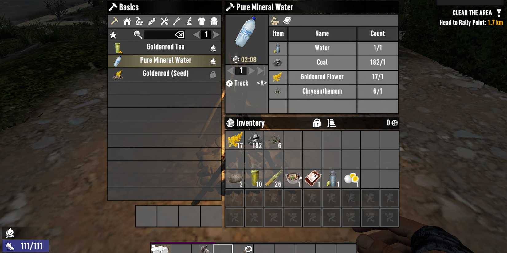 pure mineral water 7 days to die