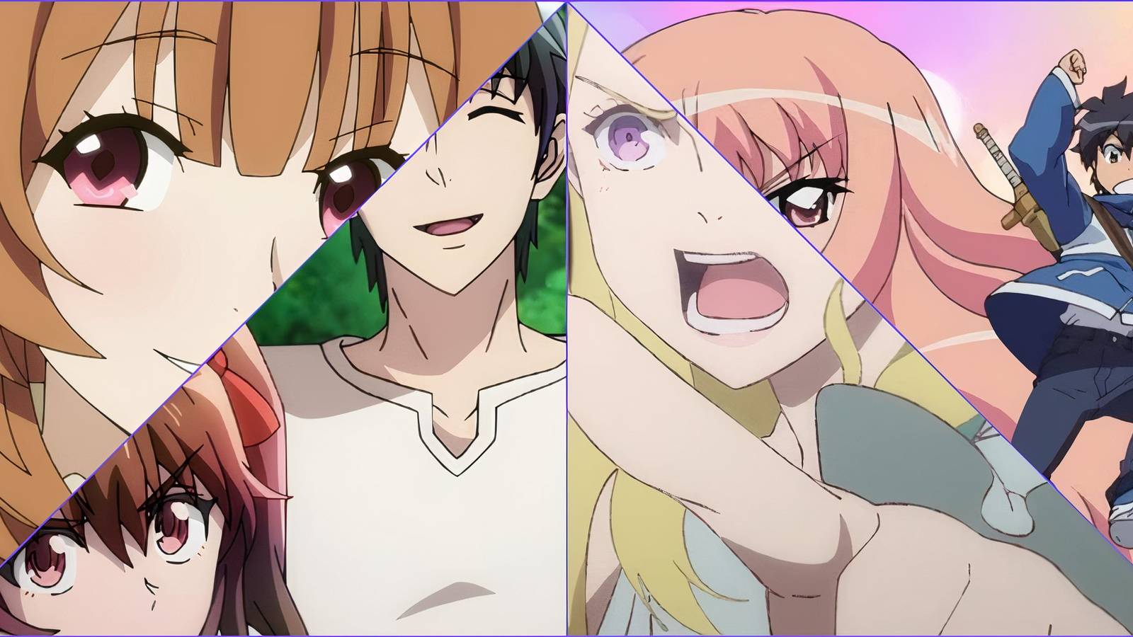 Raphtalia Rising Of The Shield Hero, Romantica and Desir A Returner's Magic, Elven Priestess The Faraway Paladin, Louise and Sato Familiar of Zero