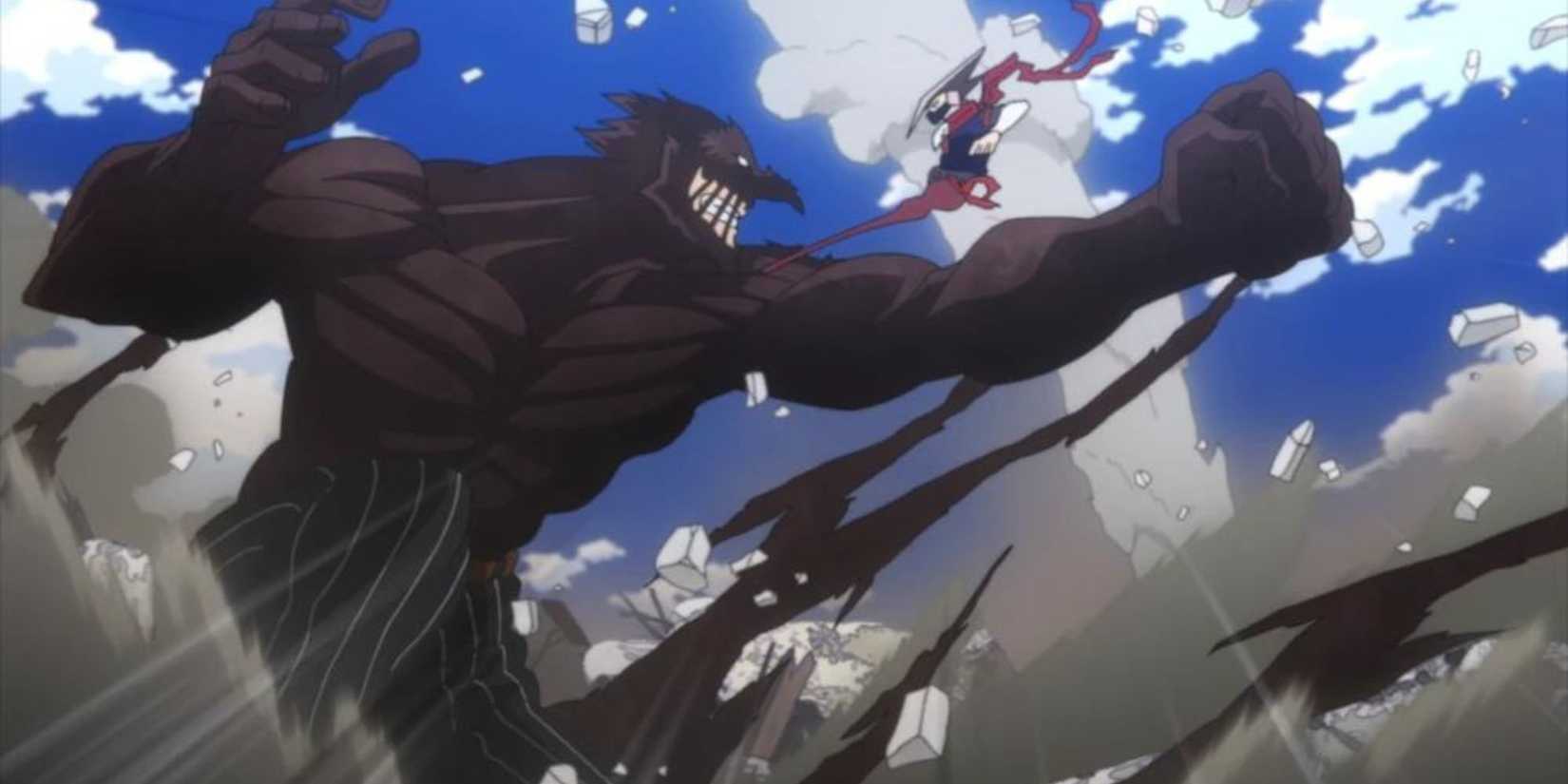 Re-Destro fights Edgeshot in the Paranormal Liberation War.