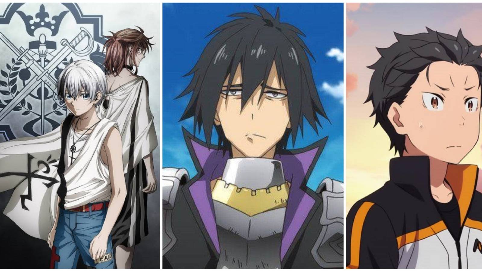 A split image of the bravest isekai protagonists