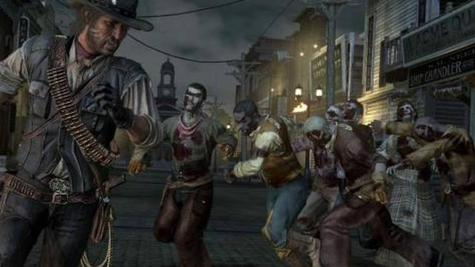 John Marsden being chased by zombies