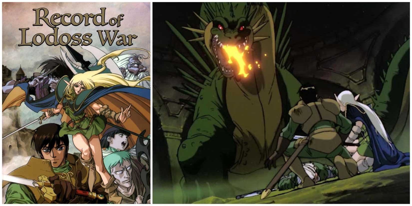 images from the anime Record of Lodoss War