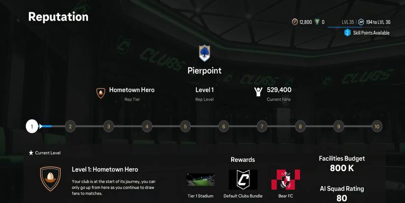 Reputation in Pro Clubs in EA Sports FC 25
