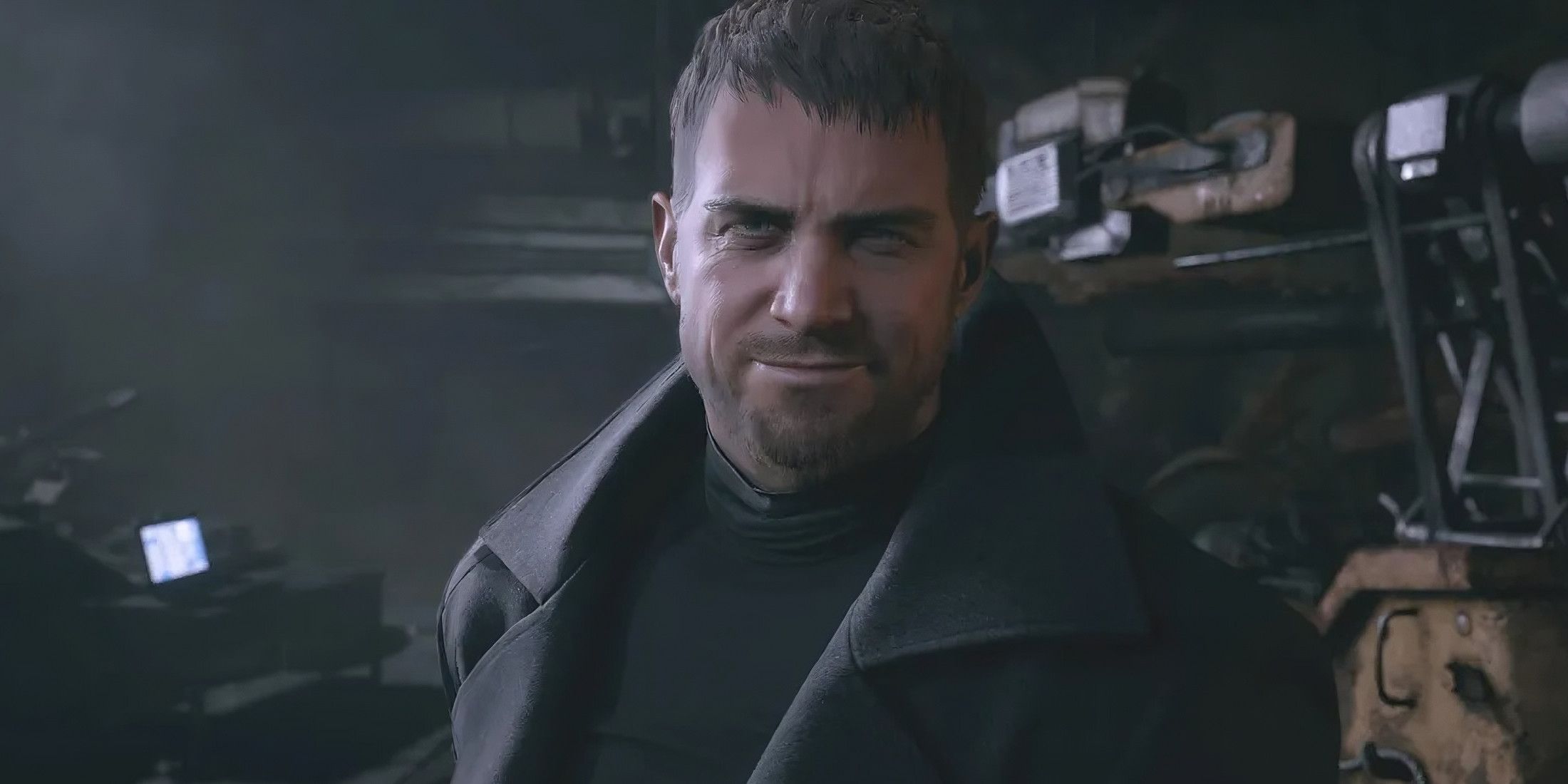 Resident Evil Village Chris Redfield smirking