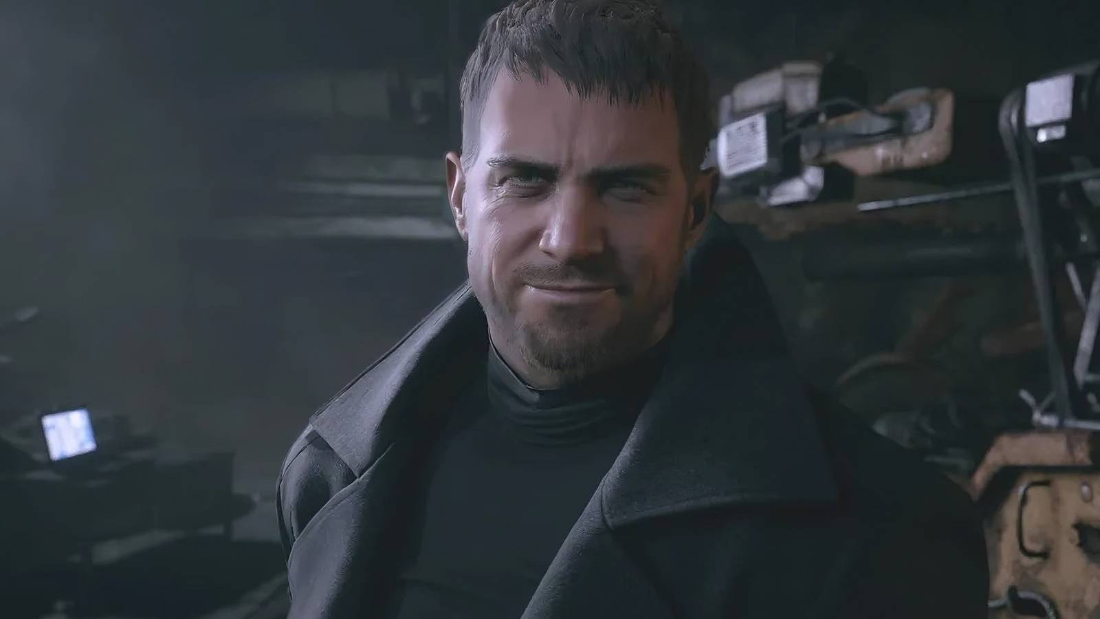 Resident Evil Village Chris Redfield smirking