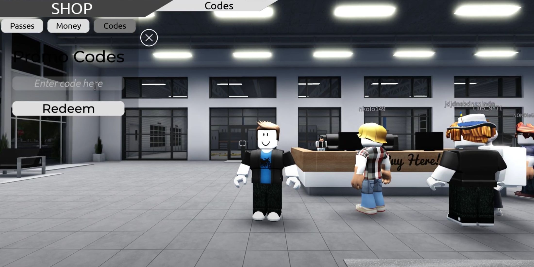 Roblox: Коды Роанока